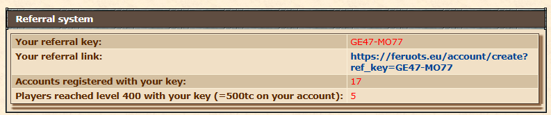 Referral System Screenshot